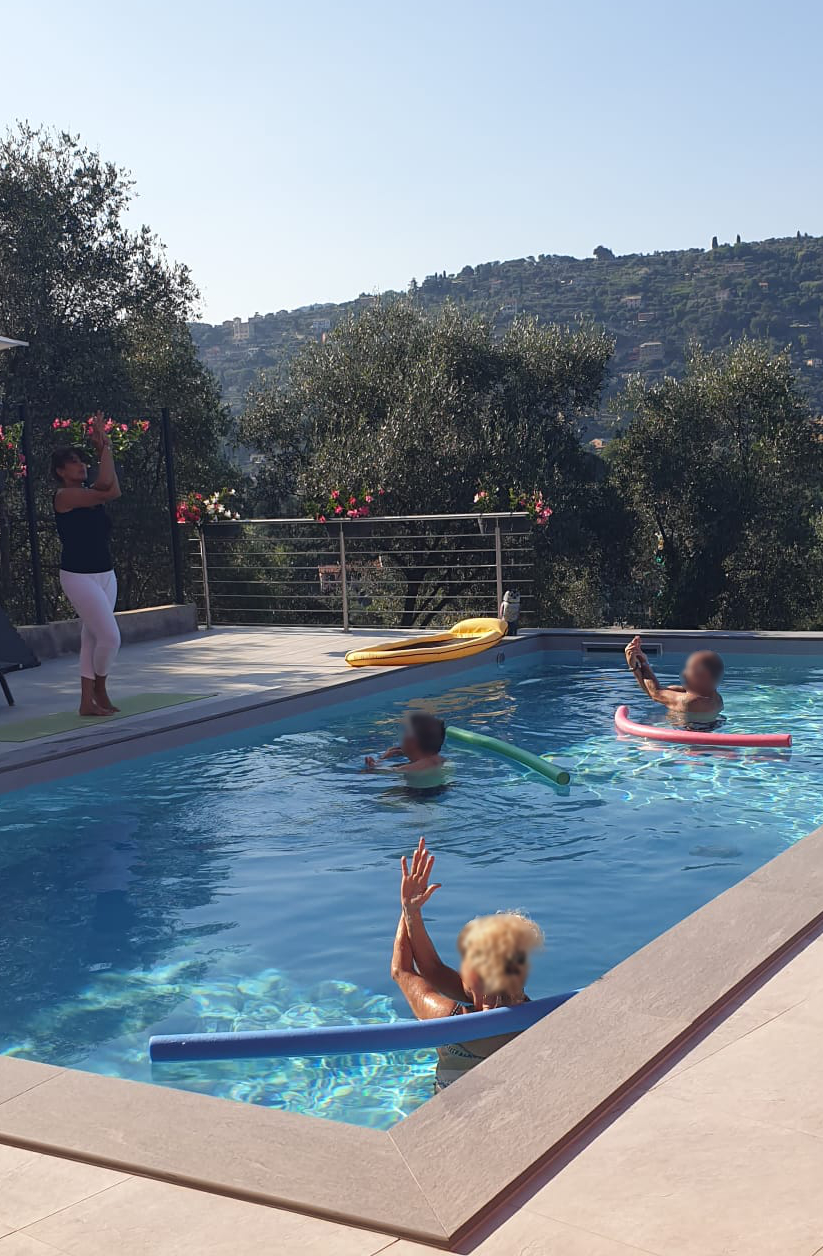 Chantal Errico, aqua yoga, yoga liguria.com